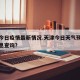 天津今日疫情最新情况.天津今日天气预报最新消息查询？