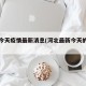 河北今天疫情最新消息(河北最新今天的消息)